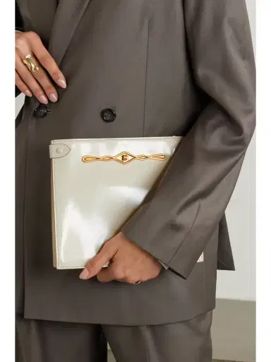 Métier + Fernando Jorge Stowaway Embellished Glossed-leather Shoulder Bag | Thumbnail 6