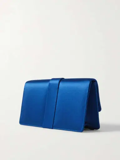 Manolo Blahnik Capri Crystal-embellished Satin Clutch | Thumbnail 3