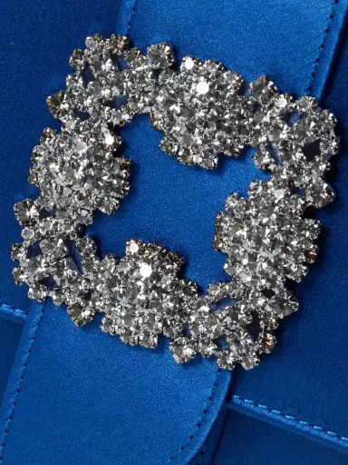 Manolo Blahnik Capri Crystal-embellished Satin Clutch | Thumbnail 4