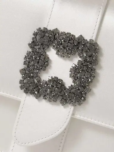 Manolo Blahnik Capri Crystal-embellished Satin Clutch | Thumbnail 4 Manolo Blahnik Capri Crystal-embellished Satin Clutch | Thumbnail 4