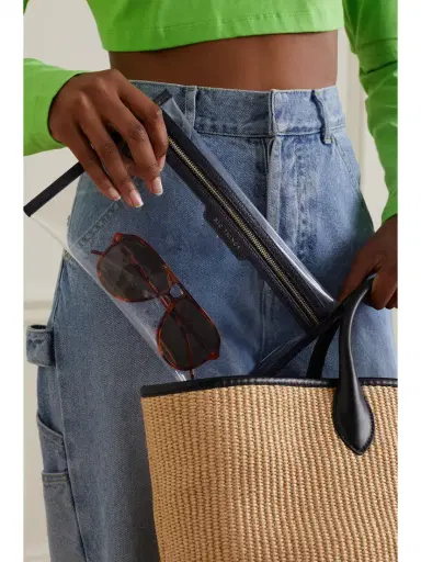 Anya Hindmarch Loose Pocket Big Things Leather-trimmed Tpu Clutch | Thumbnail 2 Anya Hindmarch Loose Pocket Big Things Leather-trimmed Tpu Clutch | Thumbnail 2