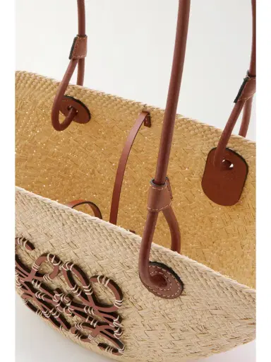 Loewe + Paula's Ibiza Anagram Small Leather-trimmed Woven Raffia Tote | Thumbnail 5 Loewe + Paula's Ibiza Anagram Small Leather-trimmed Woven Raffia Tote | Thumbnail 5