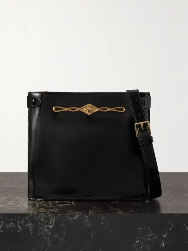 + Fernando Jorge Stowaway Embellished Patent-leather Shoulder Bag