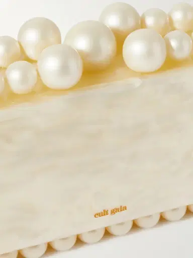 Cult Gaia Eos Beaded Marbled Acrylic Clutch | Thumbnail 4