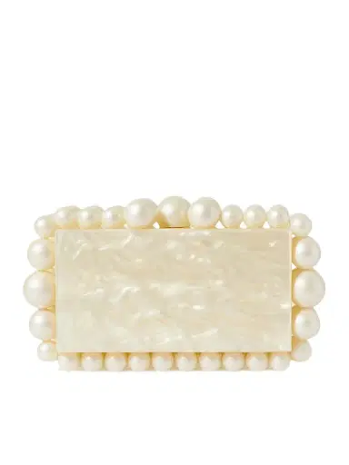 Cult Gaia Eos Beaded Marbled Acrylic Clutch | Thumbnail 1