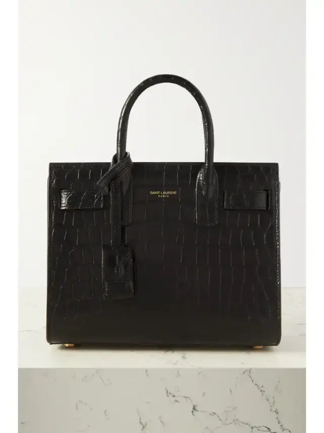 Sac De Jour Nano Croc-effect Leather Tote