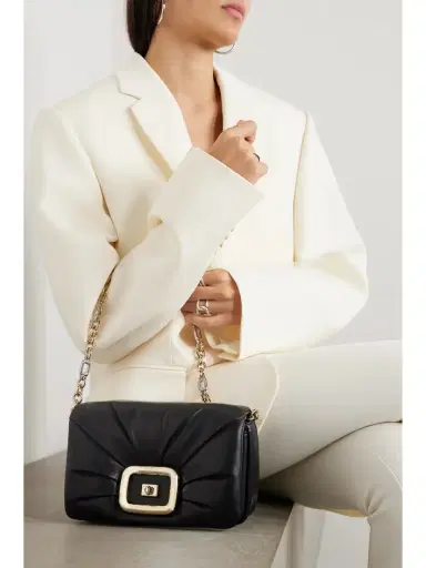 Roger Vivier Vic' Choc Me Padded Leather Shoulder Bag | Thumbnail 2 Roger Vivier Vic' Choc Me Padded Leather Shoulder Bag | Thumbnail 2