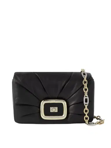 Roger Vivier Vic' Choc Me Padded Leather Shoulder Bag | Thumbnail 1 Roger Vivier Vic' Choc Me Padded Leather Shoulder Bag | Thumbnail 1