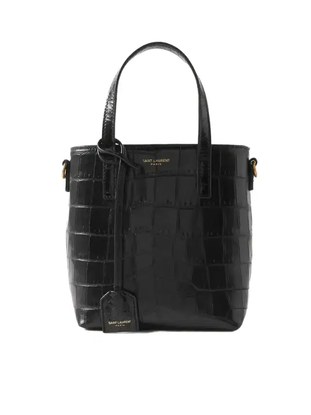 Toy Mini Croc-effect Leather Tote