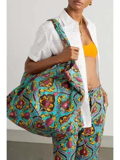 La DoubleJ Reversible Printed Stretch-cotton Tote | Thumbnail 2
