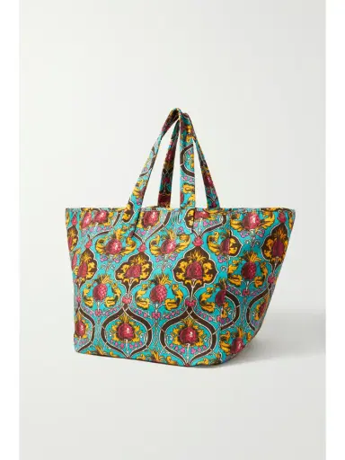 La DoubleJ Reversible Printed Stretch-cotton Tote | Thumbnail 3
