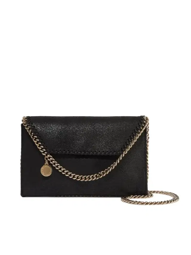 Stella McCartney Falabella Mini Vegetarian Brushed-leather Shoulder Bag