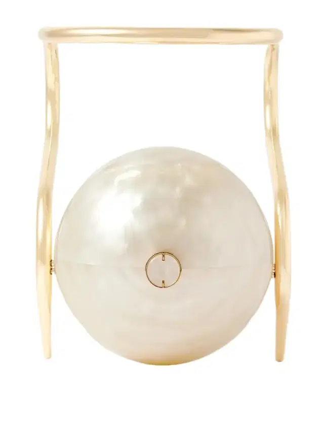 Pearl Acrylic And Gold-tone Tote