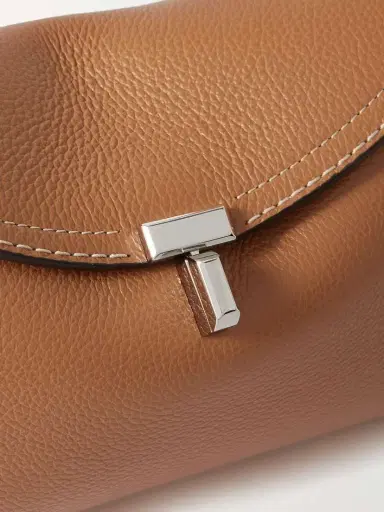 TOTEME T-lock Textured-leather Clutch | Thumbnail 4 TOTEME T-lock Textured-leather Clutch | Thumbnail 4