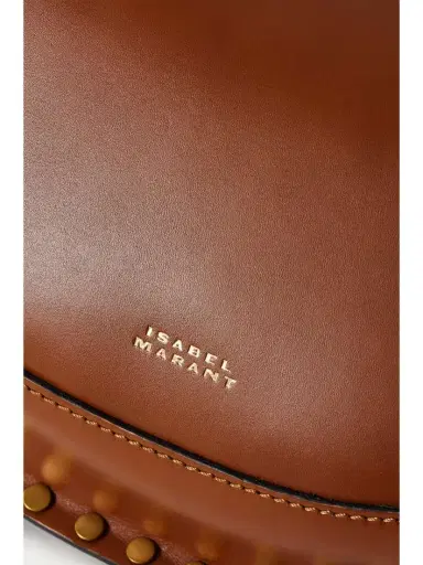 Isabel Marant Oskan Moon Studded Leather Shoulder Bag | Thumbnail 4