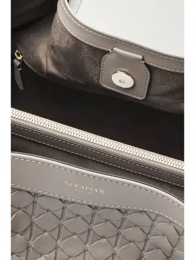 Serapian Secret Large Woven Leather Tote | Thumbnail 5 Serapian Secret Large Woven Leather Tote | Thumbnail 5
