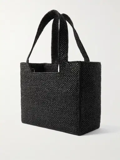 Loewe + Paula's Ibiza Medium Embroidered Two-tone Raffia Tote | Thumbnail 9