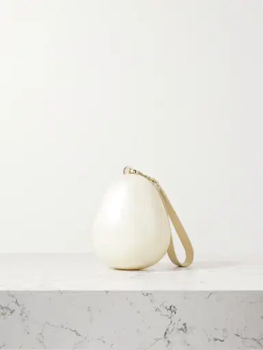 Simone Rocha Micro Egg Faux Pearl-embellished Acrylic Clutch | Thumbnail 3