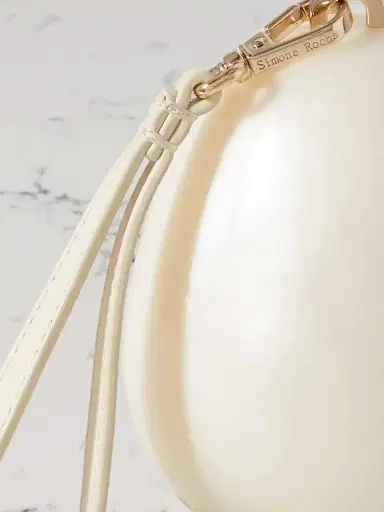 Simone Rocha Micro Egg Faux Pearl-embellished Acrylic Clutch | Thumbnail 4