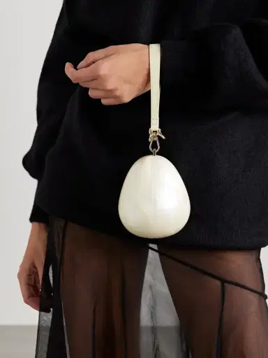 Simone Rocha Micro Egg Faux Pearl-embellished Acrylic Clutch | Thumbnail 6