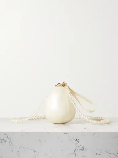 Simone Rocha Micro Egg Faux Pearl-embellished Acrylic Clutch | Thumbnail 1