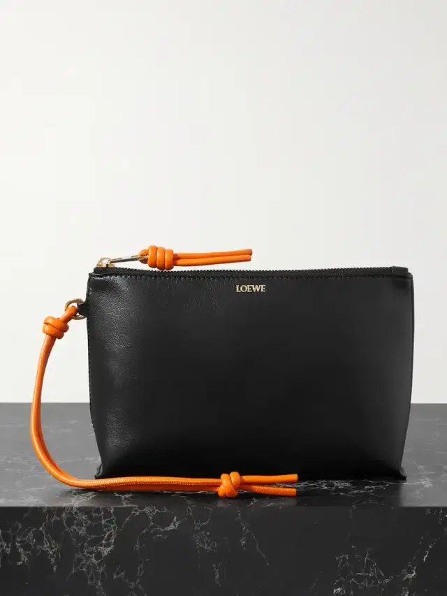 T-knot Leather Pouch