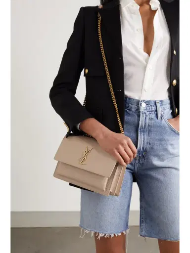 Saint Laurent Sunset Medium Leather Shoulder Bag | Thumbnail 2 Saint Laurent Sunset Medium Leather Shoulder Bag | Thumbnail 2
