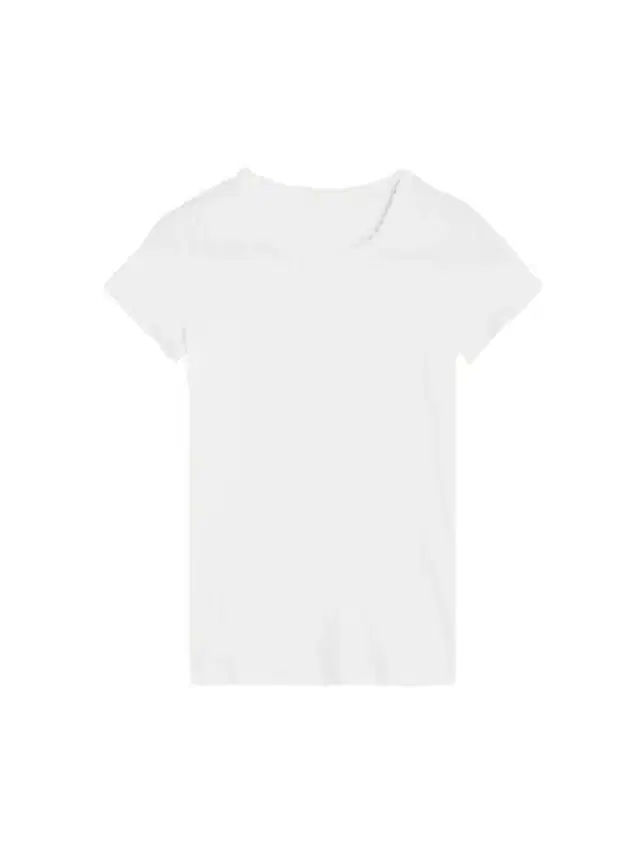 Pointelle-knit Cotton-jersey T-shirt