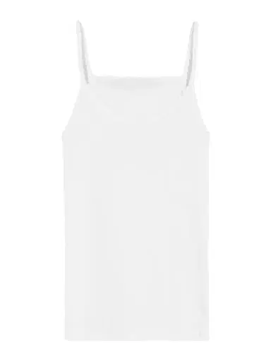 LESET Pointelle-knit Cotton-jersey Tank | Thumbnail 1