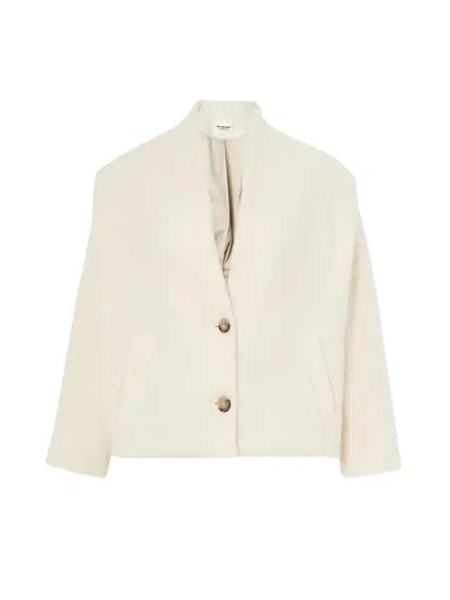 Drogo Brushed Knitted Jacket - Ecru