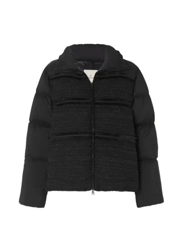 Aucun Quilted Tweed-lamé And Shell Down Jacket - Black