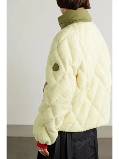 Moncler Jonquille Shell-trimmed Quilted Fleece Down Jacket | Thumbnail 5 Moncler Jonquille Shell-trimmed Quilted Fleece Down Jacket | Thumbnail 5