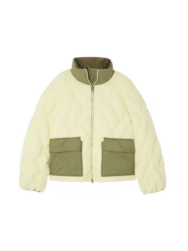 Moncler Jonquille Shell-trimmed Quilted Fleece Down Jacket | Thumbnail 1 Moncler Jonquille Shell-trimmed Quilted Fleece Down Jacket | Thumbnail 1