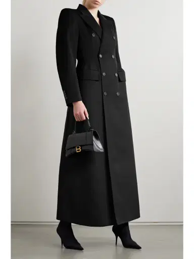 Balenciaga Hourglass Double-breasted Wool-twill Coat | Thumbnail 2