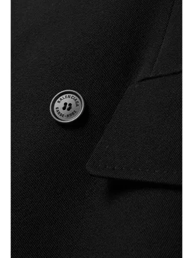 Balenciaga Hourglass Double-breasted Wool-twill Coat | Thumbnail 4