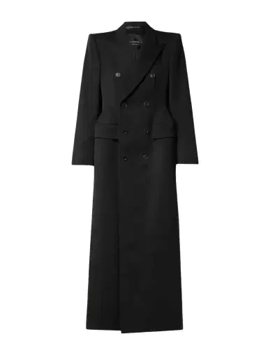 Balenciaga Hourglass Double-breasted Wool-twill Coat | Thumbnail 1