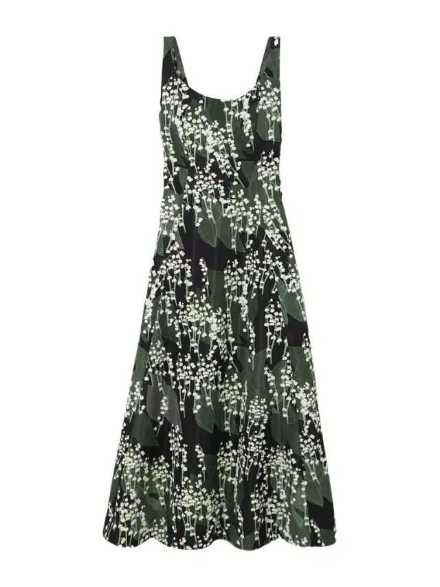 Maudette Floral-print Taffeta Maxi Dress - Green
