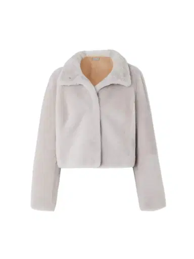 SÉBLINE Jean Cropped Shearling Jacket - Off-white | Thumbnail 1 SÉBLINE Jean Cropped Shearling Jacket - Off-white | Thumbnail 1