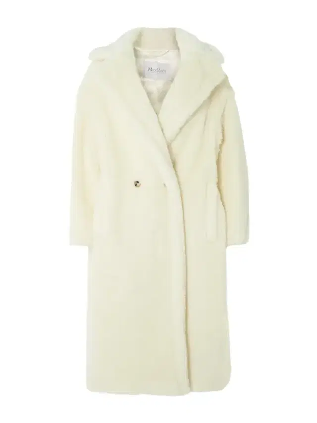 Tedgirl Double-breasted Alpaca, Wool And Silk-blend Coat - Ivory