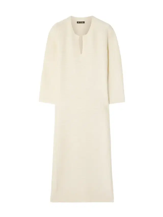 Loro Piana Beirut Ribbed Cashmere And Silk-blend Midi Dress