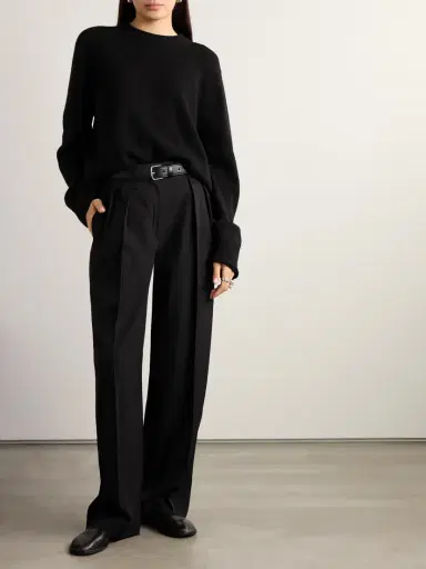 The Row Essentials Igor Crepe Straight-leg Pants | Thumbnail 3 The Row Essentials Igor Crepe Straight-leg Pants | Thumbnail 3