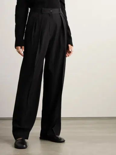 The Row Essentials Igor Crepe Straight-leg Pants | Thumbnail 4 The Row Essentials Igor Crepe Straight-leg Pants | Thumbnail 4