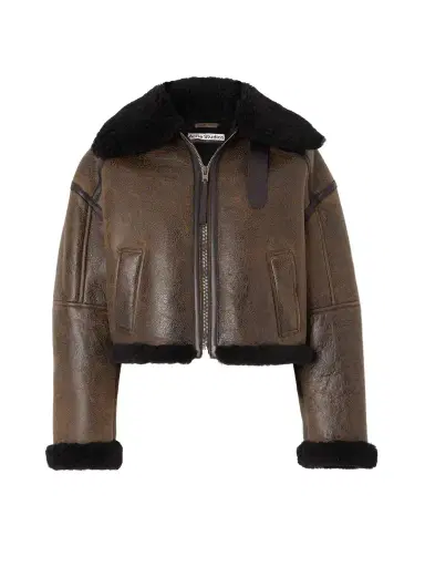 Acne Studios Shearling Jacket - Brown | Thumbnail 1 Acne Studios Shearling Jacket - Brown | Thumbnail 1
