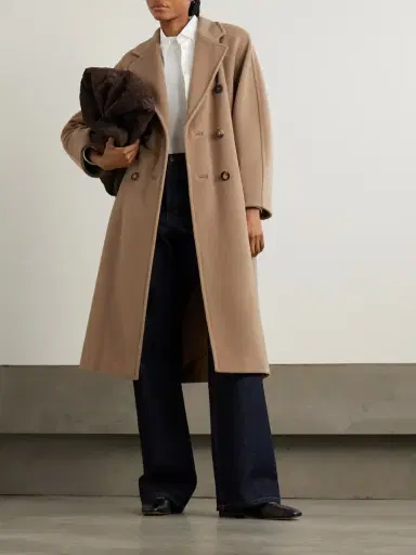 Max Mara Madame 101801 Icon Double-breasted Wool And Cashmere-blend Coat | Thumbnail 2