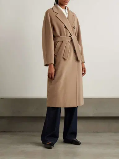 Max Mara Madame 101801 Icon Double-breasted Wool And Cashmere-blend Coat | Thumbnail 3