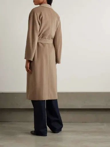 Max Mara Madame 101801 Icon Double-breasted Wool And Cashmere-blend Coat | Thumbnail 4