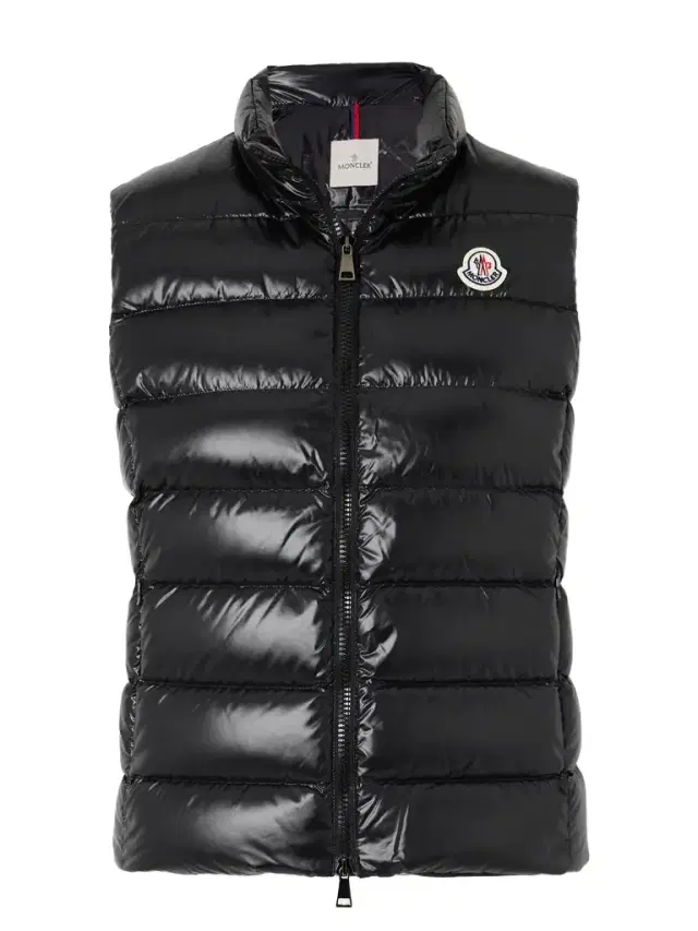 Ghany Quilted Glossed-shell Down Vest - Black