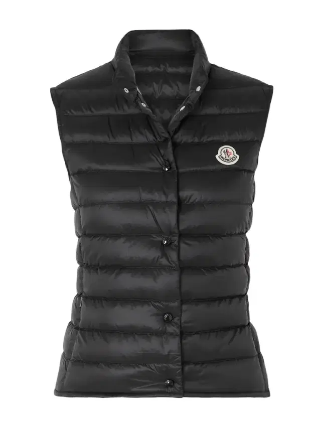 Liane Quilted Shell Down Vest - Black
