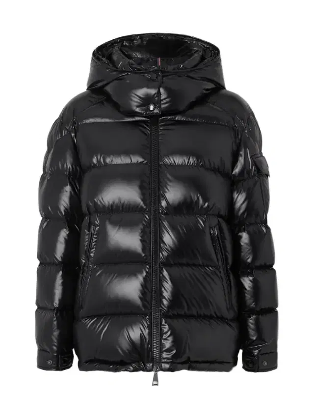 Maire Hooded Quilted Glossed-shell Down Jacket
