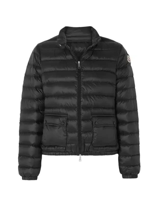Lans Quilted Padded Shell Down Jacket - Black